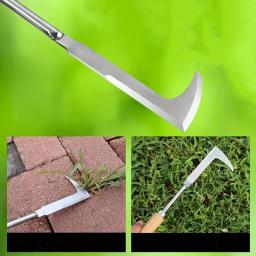 Ferramenta de capina de aço inoxidável, ferramenta manual de jardim multiuso em forma de L, usada para limpar ervas daninhas em jardas, terraços e pistas - Image 5