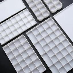 10/12/24 grade cor paleta caixa de pintura compartimento plástico macio caixa de silicone com capa flip transparente retangular tinta a óleo - Image 6