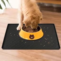 Dobrável Silicone Pet Feeding Mat, antiderrapante impermeável Pet Mat, Nonspill, fácil de limpar, gato e cão Placemat - Image 3