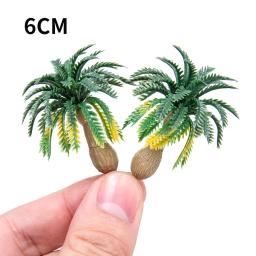 Mini coqueiro palmeiras para layout ferroviário, árvores modelos, arbusto, plantas florestais materiais, mesa de areia, layout de paisagem, 4 cm, 6 cm, 8 cm, 10cm, DIY - Image 4