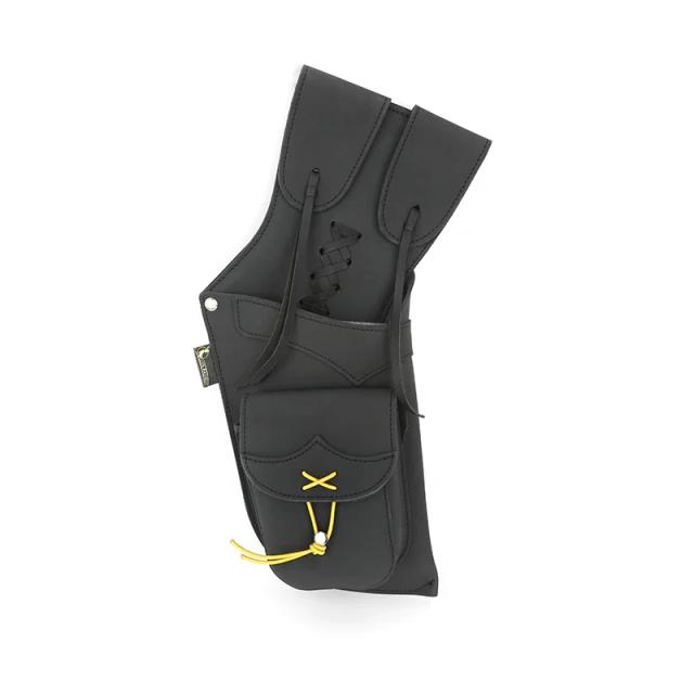 Bolsa de Couro para Arco e Flecha com Capacidade para 20-30 Setas, Ideal para Caça e Tiro com Arco para Mão Direita