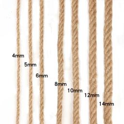 Fio de juta natural de 1-14mm, corda de juta vintage, serapilheira para artesanato diy, embrulho de presente, festa, decoração de casamento, 1-100m - Image 2