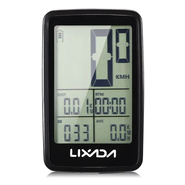 Computador de Bicicleta Lixada Wireless - Velocímetro Recarregável USB com Suporte para Montagem e Acessórios Essenciais