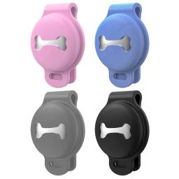 Suporte para coleira cachorro com etiqueta ar, capas coleira silicone para animais estimação para capa anti-perda - Image 1