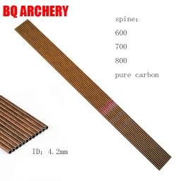 Pure Carbon Arrows Shaft para Recurve, Arco Tradicional Arcos de Tiro, Tiro com Arco, Spine600-1200, ID4.2mm, 6PCs - Image 2