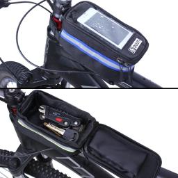 Saco de telefone da bicicleta à prova dwaterproof água reflexivo ciclismo saco à prova chuva frente tela toque estrada mtb mountain bike sacos telefone acessórios - Image 2