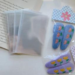 Cartões de papel de embalagem dobrável, cartões rosa para joias artesanais, papelão de exibição de flores pendurado no varejo 6,4x4cm, 50 unidades por lote - Image 6