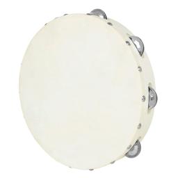 Pele de carneiro mão tambor para dança cristã, instrumentos de percussão, handdrum branco, bateria musical, tamborim presente, 10 pol - Image 2