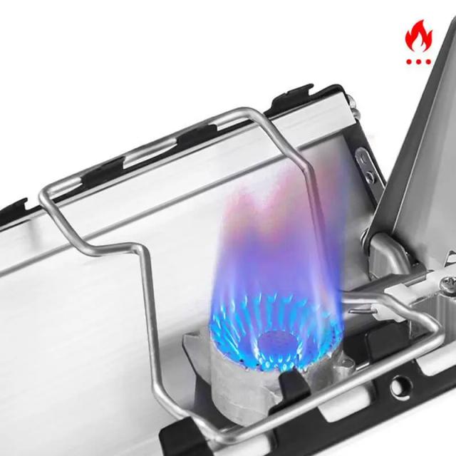 Fogão Cassete Portátil Dobrável para Camping e Atividades ao Ar Livre - Potência de 2600W Ideal para Piqueniques e Caminhadas