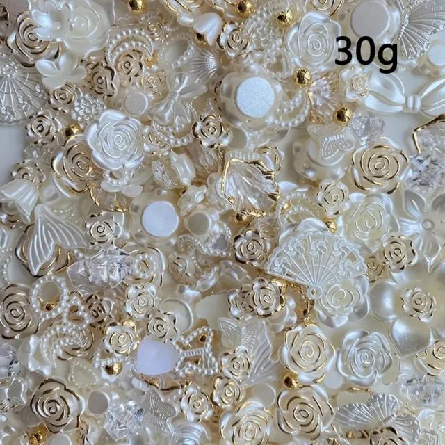 30g Saco Pérola Barroca Rosa Imitação Arco Acessórios DIY