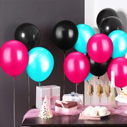 Conjunto de balões para festa de aniversário, conjunto de 15 peças, 12 polegadas, rosa, vermelho, preto, azul, tema música, fontes do casamento, chá de bebê - Image 2