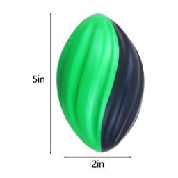Slow Rebound Spiral Rugby Ball para crianças, treinamento, esportes indoor e ao ar livre, brinquedos sólidos, 5 em - Image 6