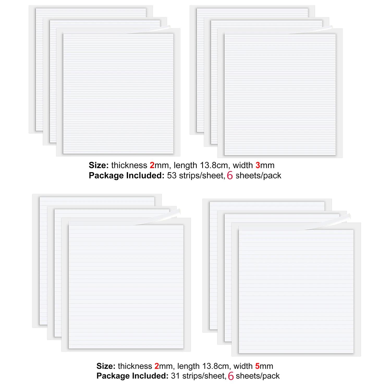 12 folhas de tiras adesivas de espuma dupla face de 3-5mm de largura, adesivos para scrapbook, shaker, cartões, fazendo fitas adesivas de 2-3mm de espessura - Image 1