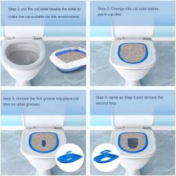 Kit De Treinamento De Banheiro De Plástico Reutilizável, Tapete De Litter De Gato, Produto De Limpeza, Cachorro e Gatos, Novo - Image 3