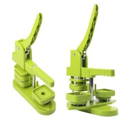 Square Frigorífico Badge Press Machine, Rotating Manual Making Imã de geladeira, Pins para presentes, Home Office Business, 50x50mm - Image 4