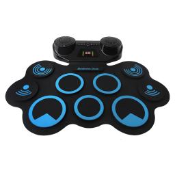 Tambor Eletrônico De Silicone Com Alto-falante Duplo, Rolo De Mão Espessado, Bluetooth duplo - Image 2