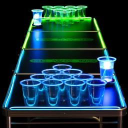 Dobrável LED Brilhante Beer Pong Table, OEM, 8ft - Image 2