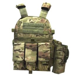 Colete portador de placa camuflada, multifuncional, paintball, airsoft, ajustável, masculino, feminino, equipamento de combate para ciclismo ao ar livre - Image 2