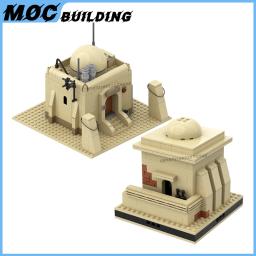 MOC-Modular Model Building Blocks, Famosa Cena De Série De Filme, Desert House, Pub, DIY Montagem De Tijolos, Brinquedos Criativos, Coleção Presentes - Image 5