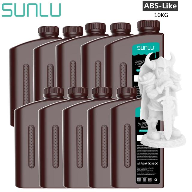 Resina UV Sunlu 405nm 10kg para Impressoras 3D LCD - Baixo Odor e Encolhimento com Frete Grátis