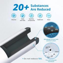 Filtro de água para geladeira, marca certificada NSF, samsung genuíno DA29-10105J, filtro de água inline para aquapure plus hafex exp - Image 4