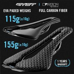 RYET-Ultralight Carbon 3D Impresso Bike Saddle, Peças de assento para MTB, Seat Racing, 7x9mm, 115g, Assentos Almofada, Acessórios de bicicleta ciclismo - Image 1