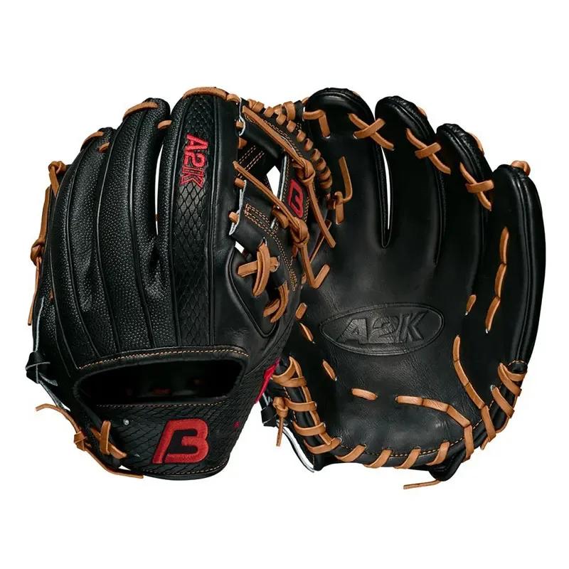 Couro Baseball e Softball Luvas, luvas profissionais, Juventude e Kip, Atacado, A2000 - Image 1