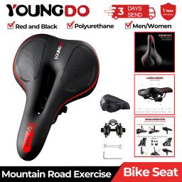Jovendo assento de bicicleta sela mountain road bicicleta ciclismo corrida almofada para mtb exercício equitação assento acolchoado almofada das mulheres dos homens - Image 1