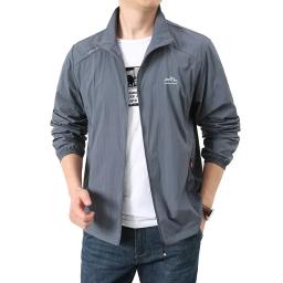 Jaqueta de proteção solar ao ar livre masculina, corta-vento impermeável, roupa de trabalho respirável, casual fina, solta, pesca, caminhada, verão - Image 3