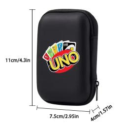 Venda quente novo uno caso de viagem com zíper transportar cartões de jogo de tabuleiro pacote de armazenamento para crianças ventilador entretenimento titular do cartão mini saco - Image 3