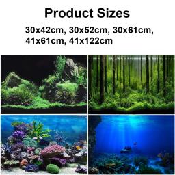 Aquário Cartaz De Fundo, 3D PVC Adesivo Adesivo, Tanque De Peixes, Fundo Do Mundo Subaquático, Papel De Decoração, Papel De Parede Paisagem - Image 6