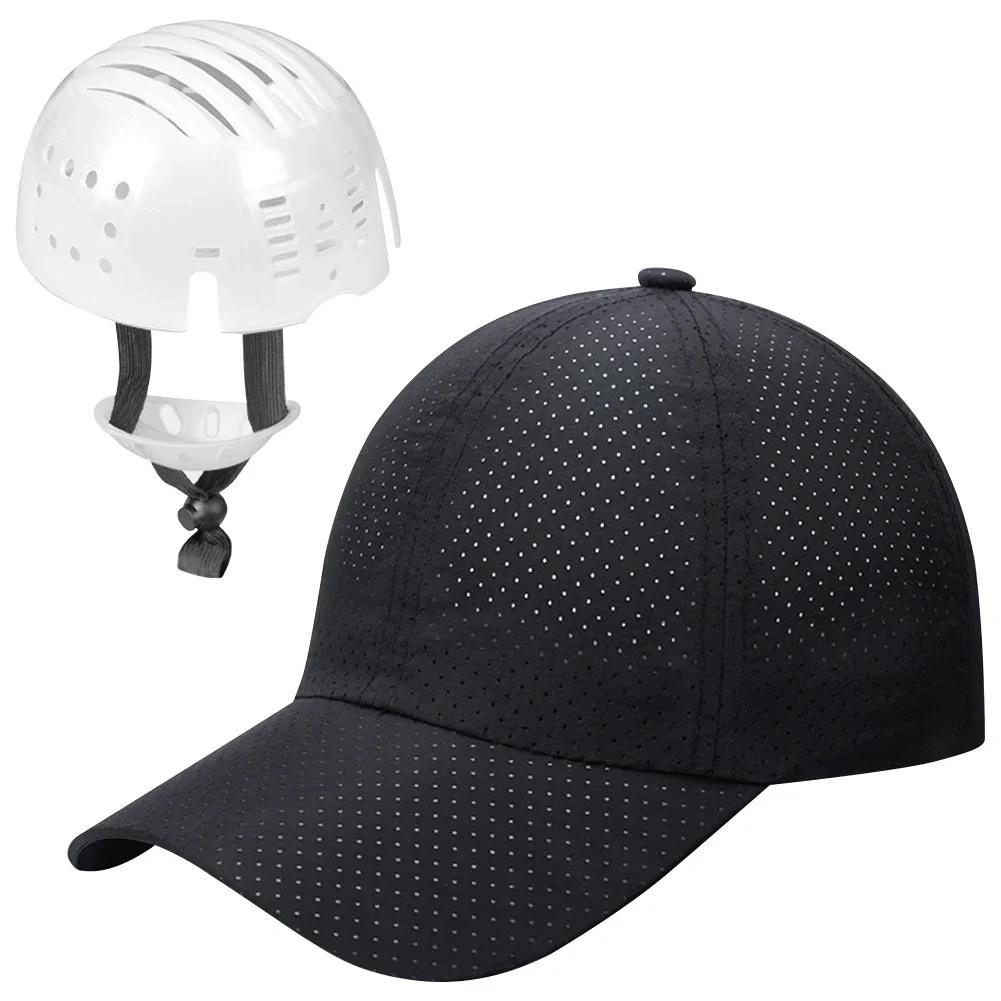 Capacete de segurança de bicicleta anticolisão respirável, Chapéu Bump Estilo Beisebol, Capacete protetor do forro - Image 1
