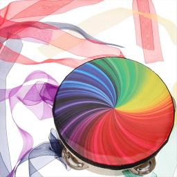 Bateria de mão para crianças e adultos, instrumento musical pandeiro, percussão Drum Ribbon - Image 3
