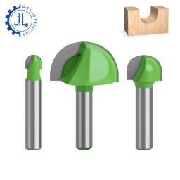 Round Bottom Over Nose Router Bit Set, CNC Router Bit, Carbide Ball End Mill, 6mm, 8mm para madeira - Image 1