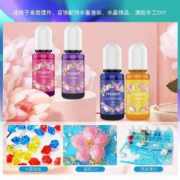 Pigmento epóxi 30 cores líquido epóxi resina uv corante transparente para resina uv coloração diy resina arte jóias fazendo ferramentas - Image 6