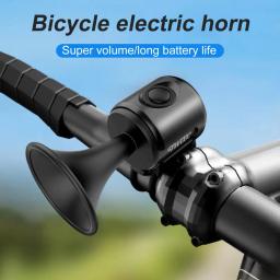 Buzina para guidão de bicicleta, buzina com 120db e 120db, com volume alto, para aviso de segurança, para guidão de bicicleta e scooter - Image 1