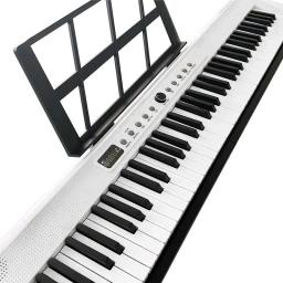 ABS Music Instrument com Pedal Interface, Silent Piano, Controlador de Teclado, Sintetizador, USB, MIDI APP, 88, ABS - Image 1