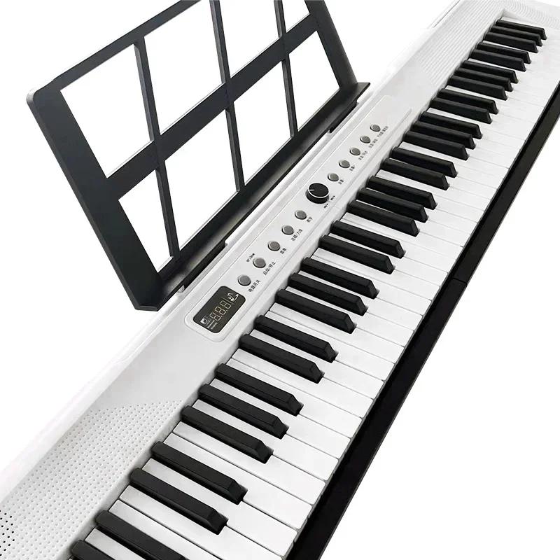 ABS Music Instrument com Pedal Interface, Silent Piano, Controlador de Teclado, Sintetizador, USB, MIDI APP, 88, ABS - Image 1