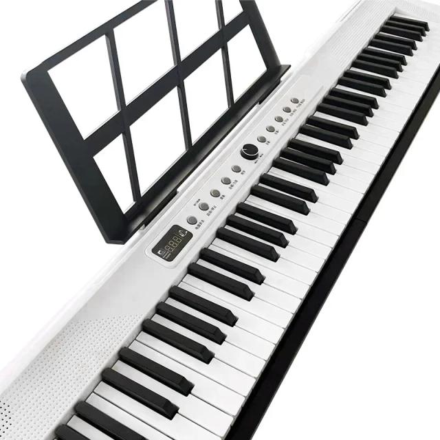 Instrumento Musical ABS com Pedal, Silent Piano, Controlador MIDI USB e Sintetizador de 88 Teclas