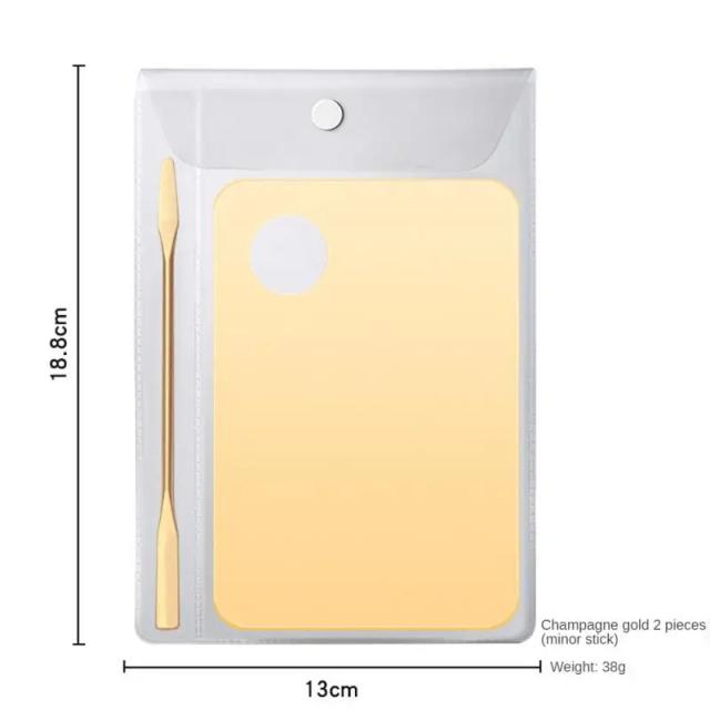 Conjunto de Paleta de Cores Acrílicas e Varas para Mistura de Cosméticos, Ferramentas de Maquiagem, Esmalte e Creme Facial