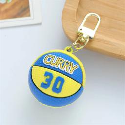 Mini Basketball Pendant Keychain para homens e mulheres, chaveiro estilo desportivo, porta-chaves do carro, acessórios para bolsas, lembrança dos fãs - Image 3