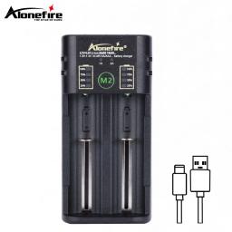 Alonefire M2 18650 Carregador de Bateria Recarregável 1.2V 3.7V 3.2V AA/AAA 18650 26650 21700 NiMH Li-ion Carregador Inteligente - Image 1