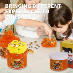 Mel temático comida manteiga slime slime conjunto para meninas e meninos 8-12 anos slime presentes de festa para crianças brinquedo sensorial slime para crianças - Image 4