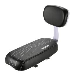 PU Leather Bicycle Back Seat para crianças, almofada macia, cremalheira traseira, resistente à água, acessórios de bicicleta, encosto - Image 2