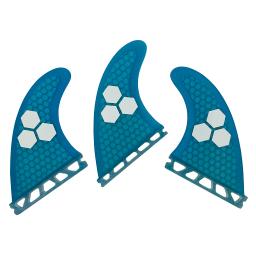 UPSURF FUTURE Fins S/M/L Tri Fins Barbatanas de prancha de surf azuis de fibra de alto desempenho Núcleo de favo de mel Propulsor Único abas Barbatanas de surf - Image 5