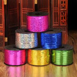Fita de laser para balões, fita de cetim para decoração de festa, presentes de aniversário, casamento, acessórios faça você mesmo - Image 3
