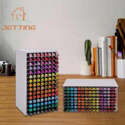 Art Marker Rack De Armazenamento, 72 ou 120 Marcadores, Aquarela Pincéis Canetas Organizador, Suporte para Mesa, 1Pc - Image 1