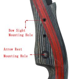 Arco Recurvo de Madeira para Caça e Tiro com Arco, Split, Longbow, Takedown, Equipamento de Tiro, Acessório, 30, 35, 40, 45, 50 Libras - Image 3