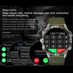 Sport Watch com monitor de freqüência cardíaca para adultos, relógio de pulso com contador de passos, assistente de voz, bússola, fitness tracker, GT45 - Image 4