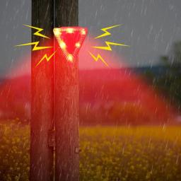 Animal Repelente Alarme Controle Remoto, Anti-selvagem Javali Drive, Profissional Anti-Roubo Piscando Luz de Alarme, Sirene Sensor - Image 2